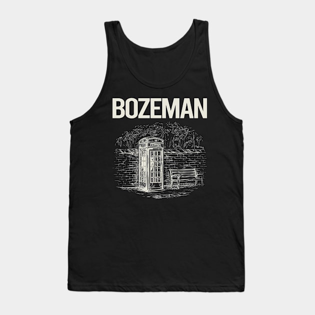 Vintage Phone Booth Bozeman Tank Top by rosenbaumquinton52